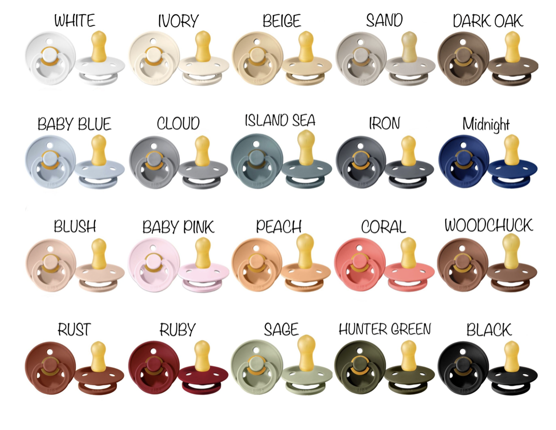 BIBS Rubber Pacifier - Danish Soother/Binky (Dark Oak)