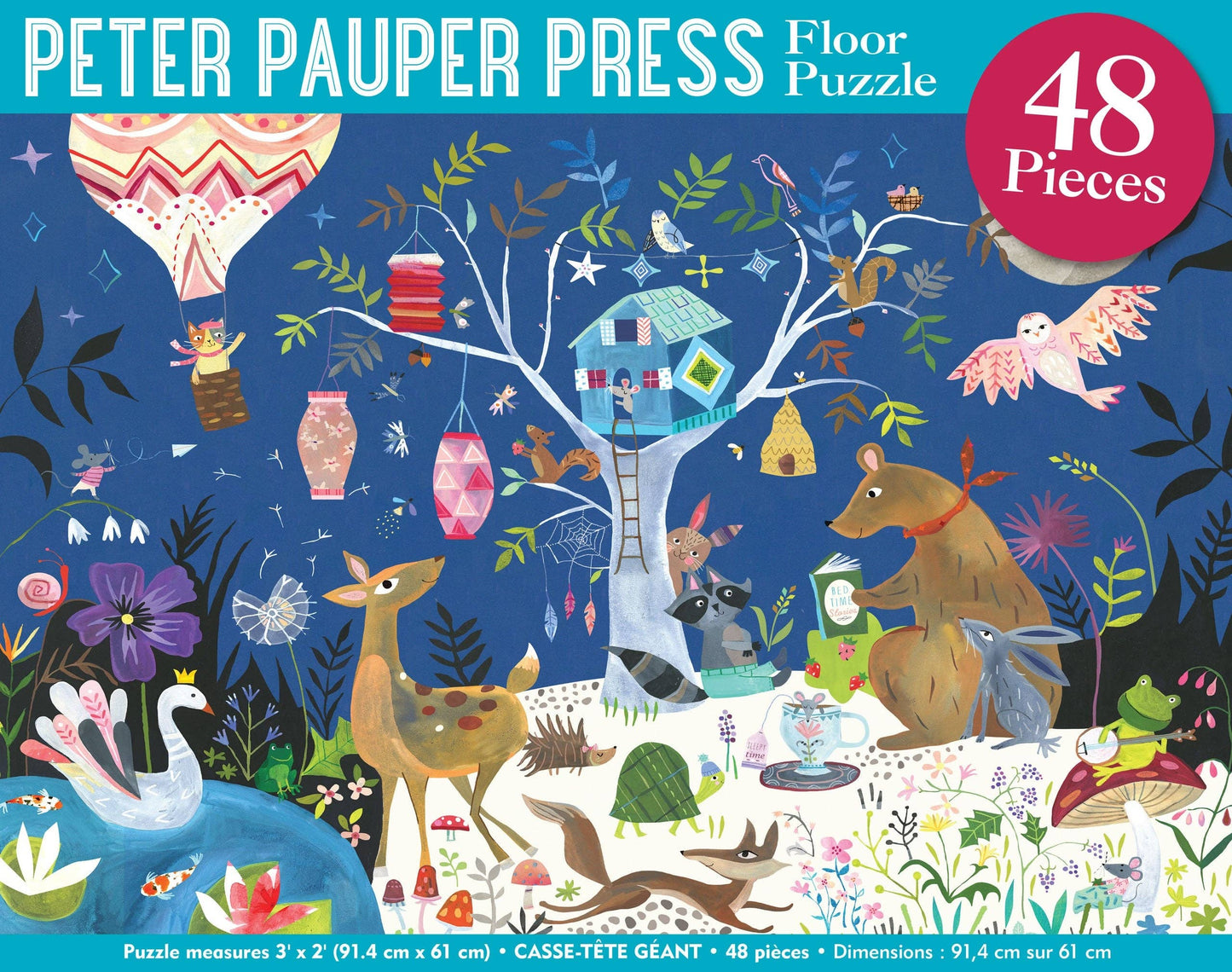 Nighttime Forest Kids' Floor Puzzle