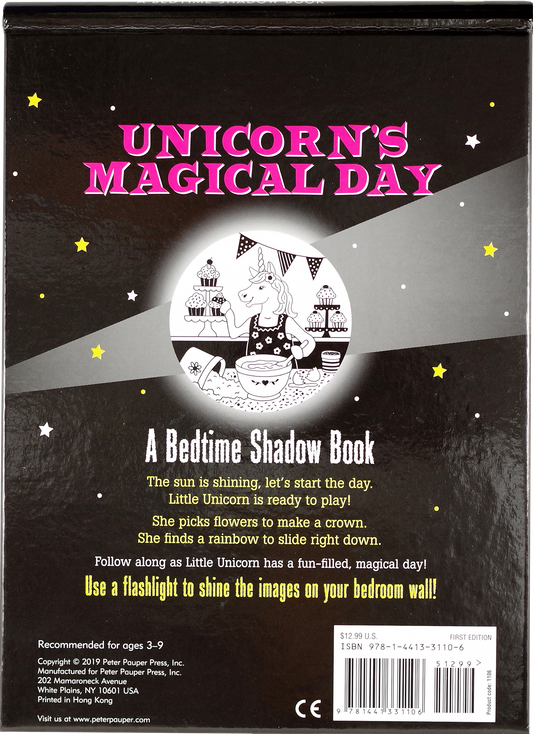 Unicorn's Magical Day Bedtime Shadow Book