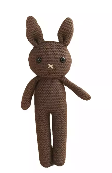 Crocheted "My First Snuggle Bunny"